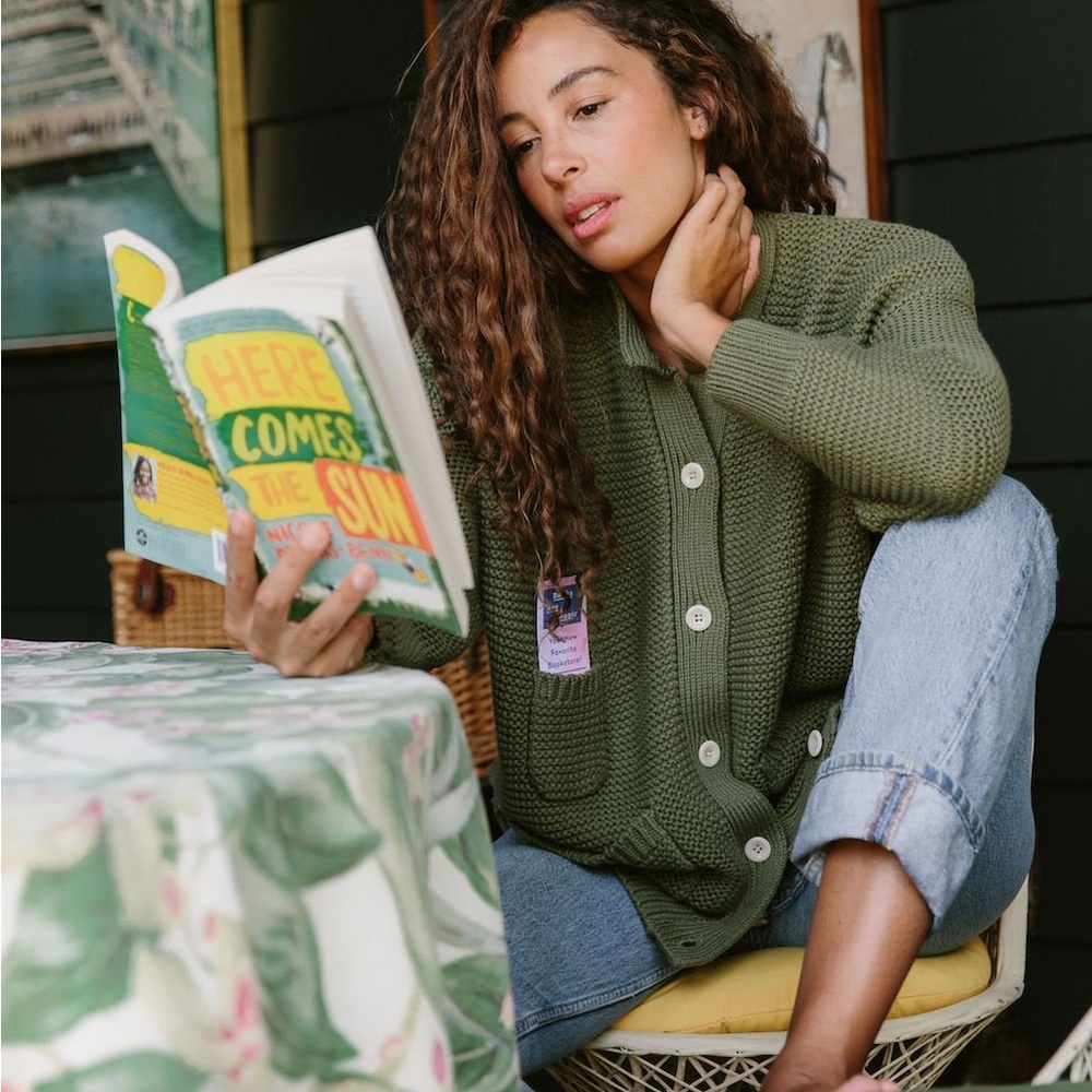 A Cup of Jo x Alex Mill Reading Sweater